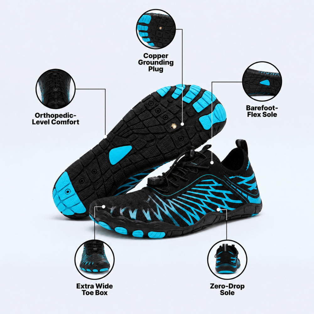 Grounding barefoot shoe technology