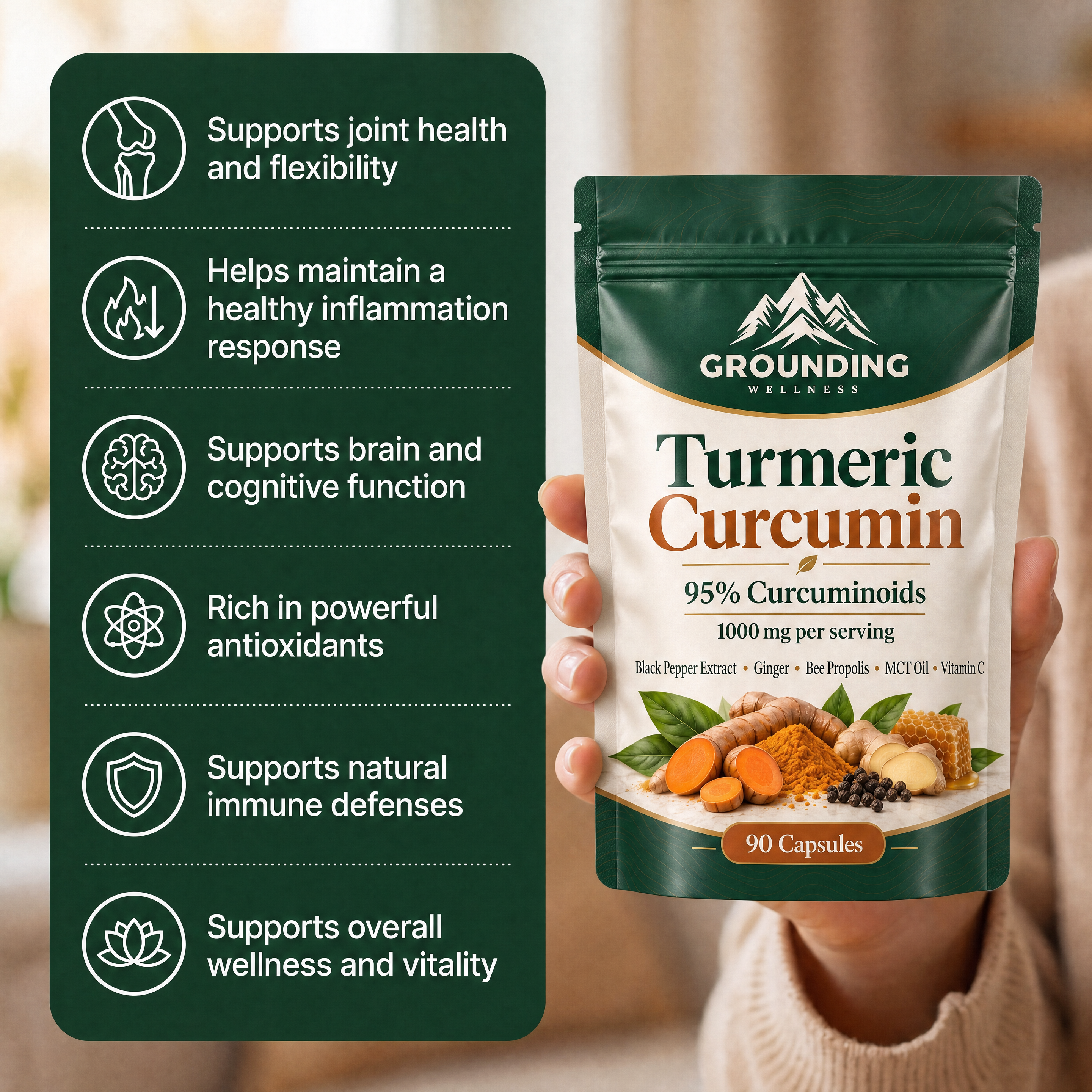 Turmeric Curcumin (1,000mg)